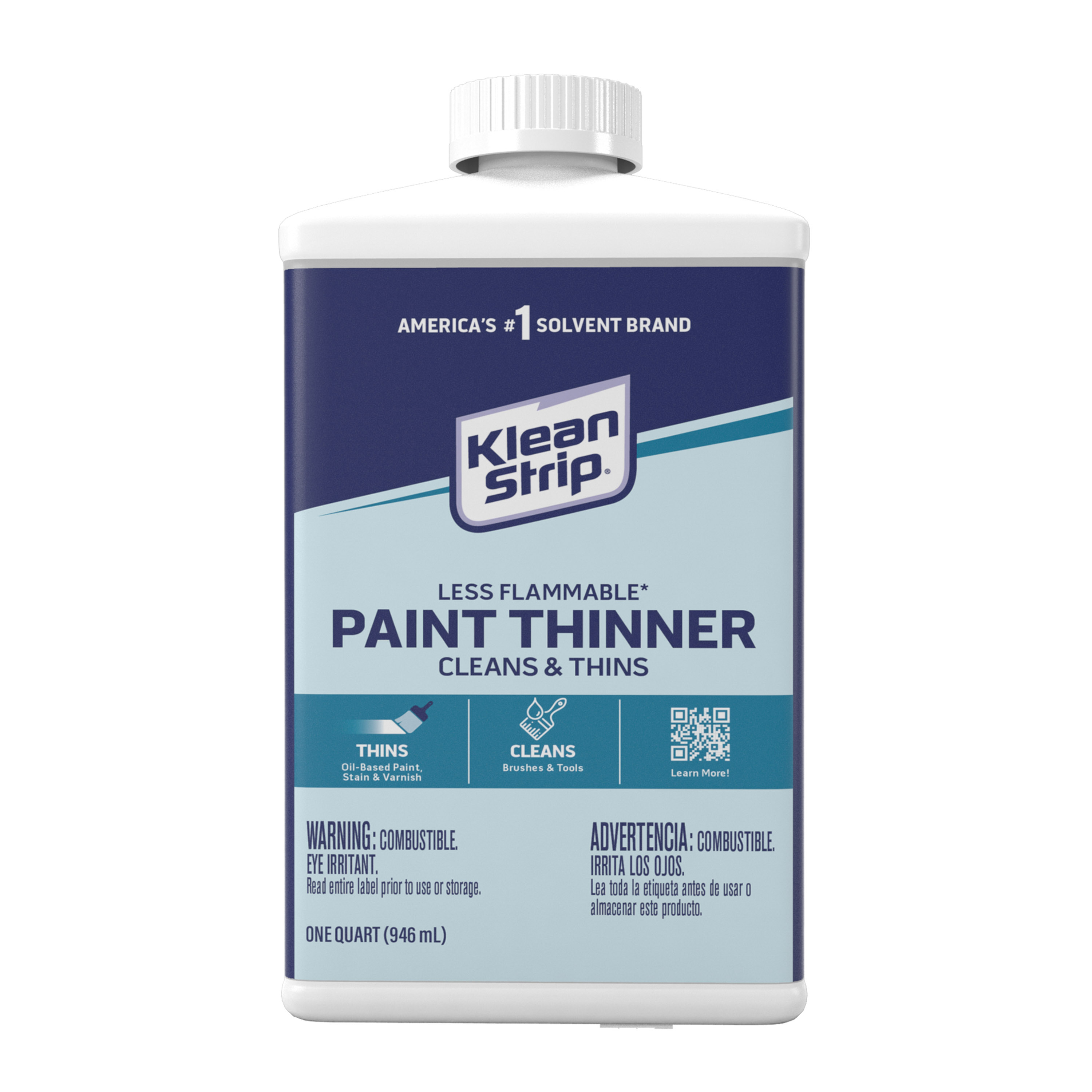Klean-Strip Less Flammable Paint Thinner - 1 qt